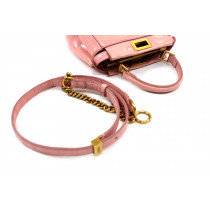 Fendi Peekaboo Mini Vernis Rosa Bubblegum