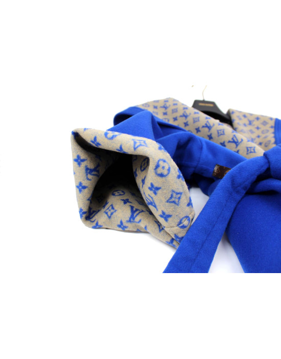 Louis Vuitton Cappotto a Vestaglia Lana Blu Reale