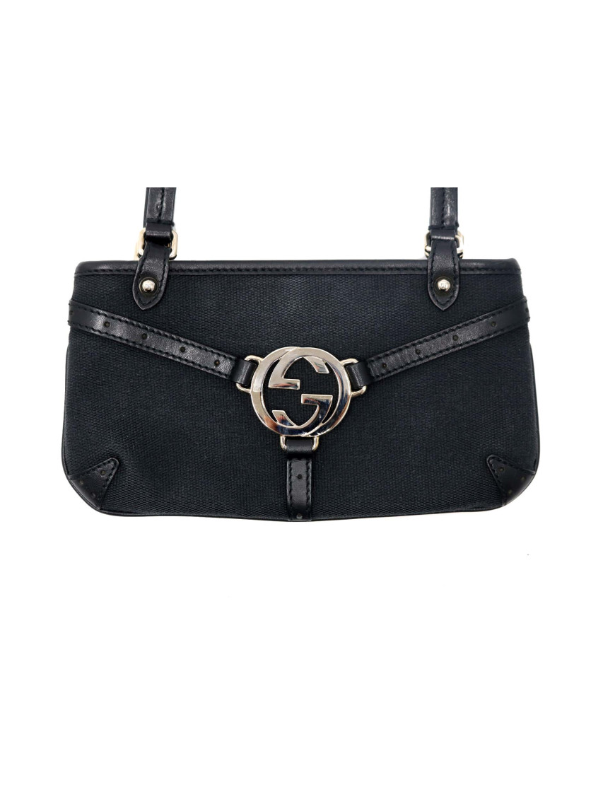 Gucci Pochette Tela Nera