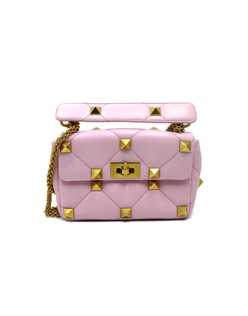 Valentino Roman Stud Pelle Rosa