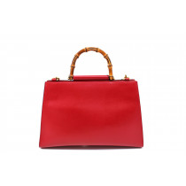 Gucci Shopping Bamboo Pelle Rosso