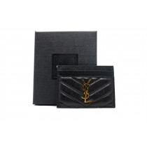 Saint Laurent Portacarte Pelle Nera