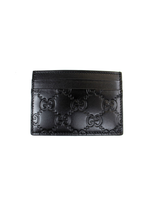 Gucci Portacarte Pelle Guccissima Nera