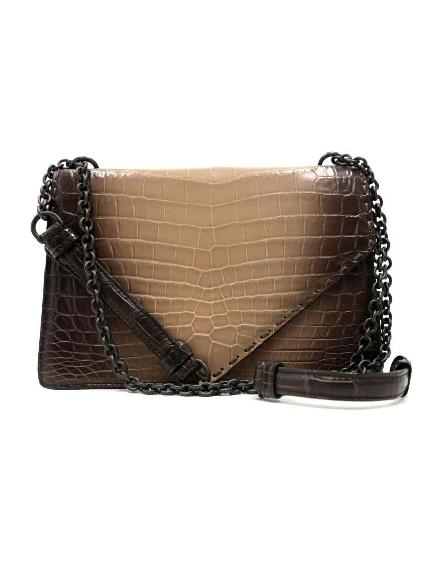 Bottega Veneta Pochette Cocco Marrone