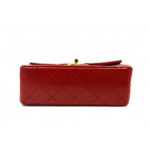 Chanel Classic Mini Square Pelle Lambskin Rouge