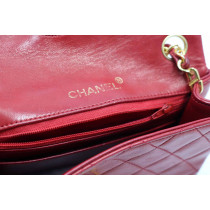 Chanel Classic Mini Square Pelle Lambskin Rouge