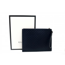 Gucci Pochette Pelle Blu Navy