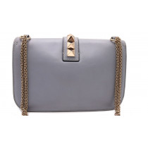 Valentino Glam Lock Pelle Azzurro Polvere