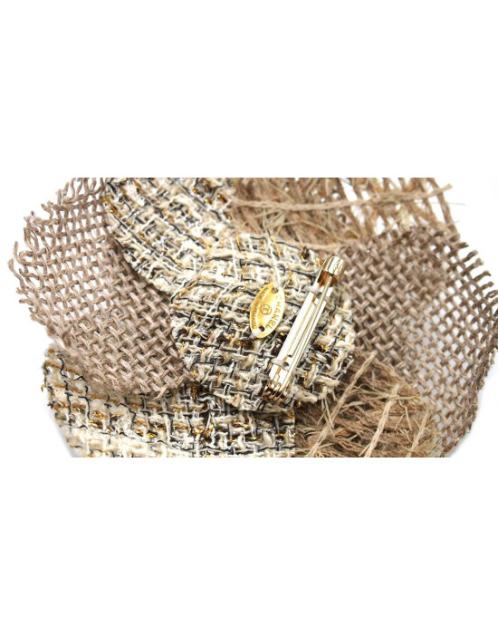 Chanel Spilla Camelia Ecru