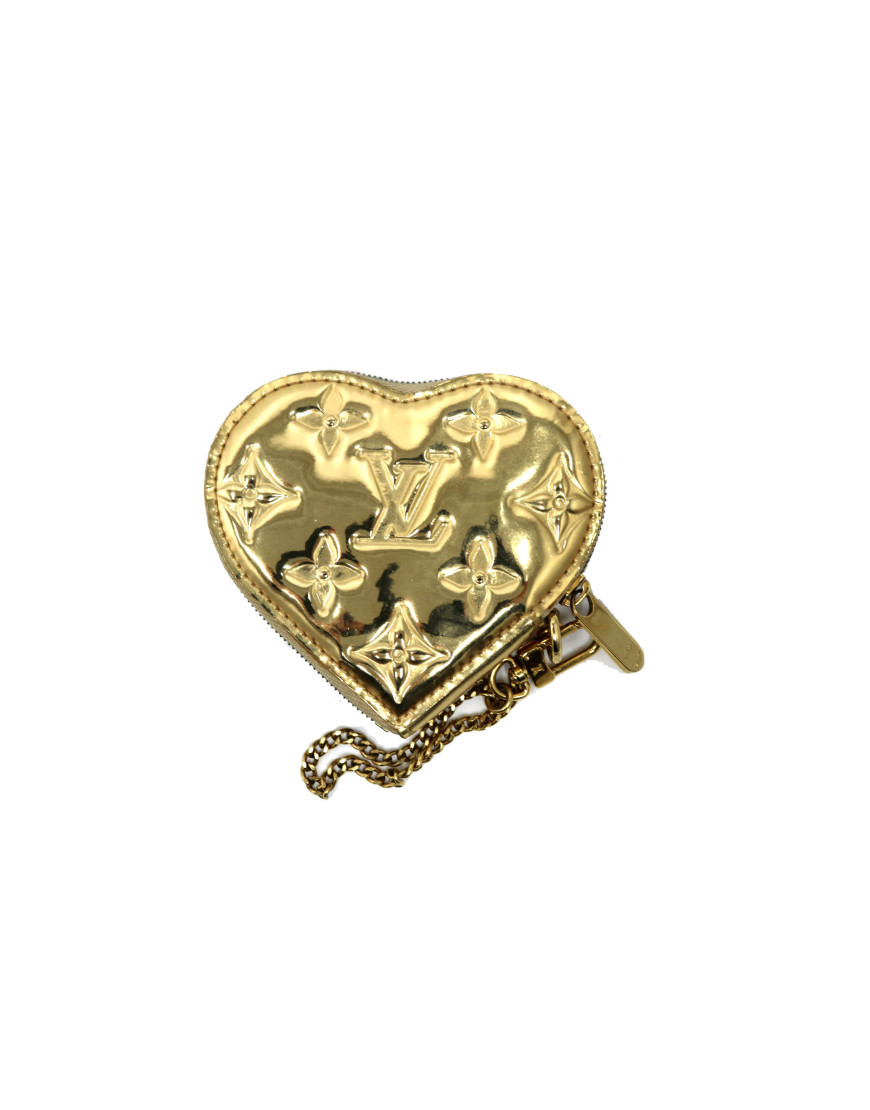 Louis Vuitton Charm Miroir Heart Pelle Oro