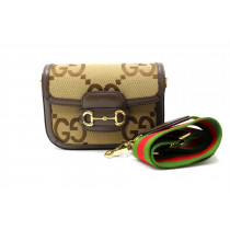 Gucci Horsebit 1955 GG Jumbo Beige