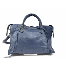 Balenciaga City Pelle Blu