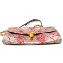 Prada Tracolla Tela Rosa