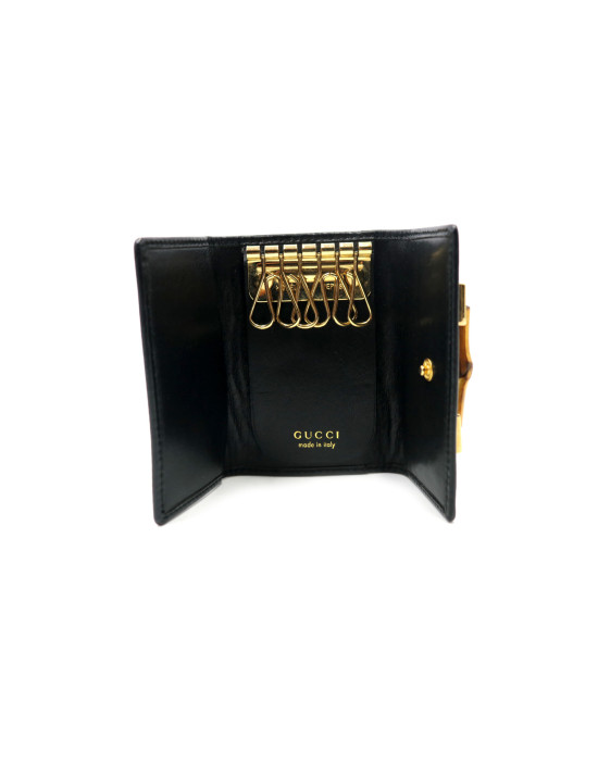Gucci Portachiavi Pelle Nera