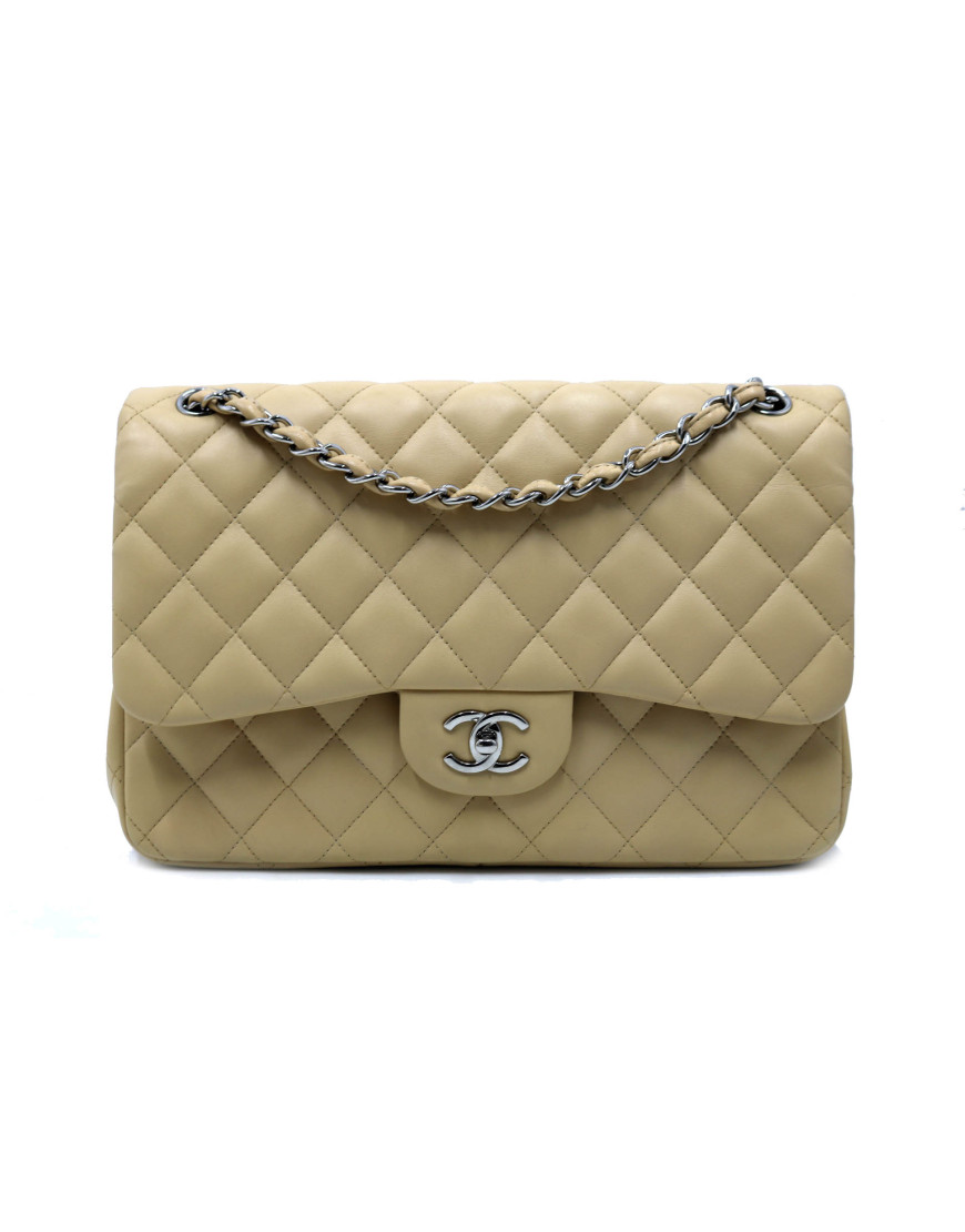 Chanel Timeless Jumbo Pelle Beige