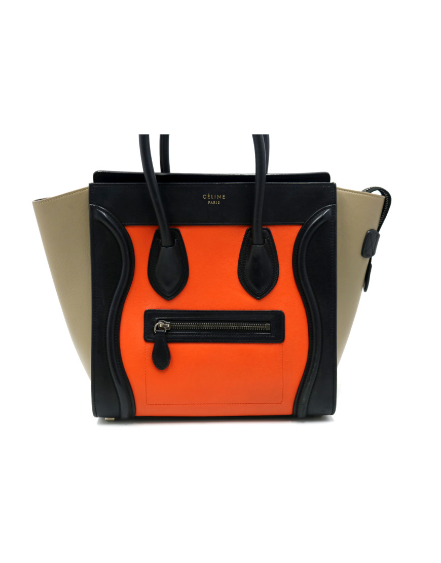 Celine Luggage Pelle Tricolor