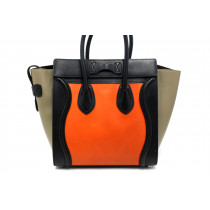 Celine Luggage Pelle Tricolor