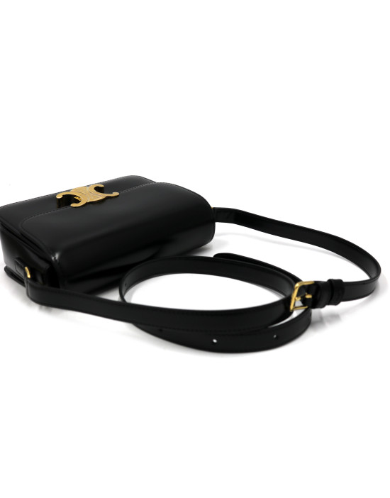 Celine Triomphe Teen Pelle Nera