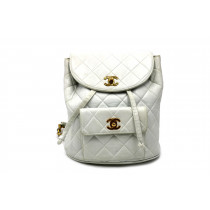 Chanel Zaino Vintage Pelle Bianca