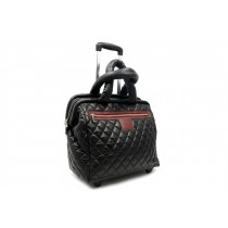 Chanel Trolley Pelle Nera e Bordeaux