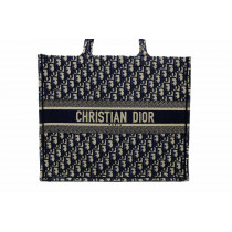 Dior Book Tote Tela Blu