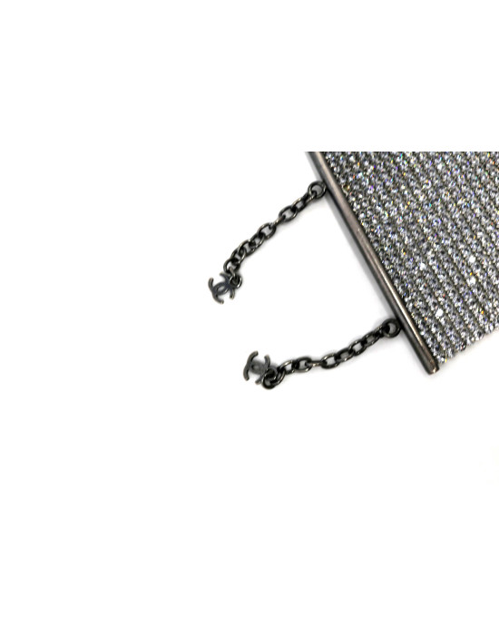 Chanel Bracciale Metallo e Swarovski Argento