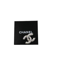 Chanel Spilla Metallo Argento