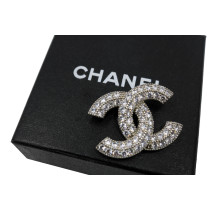 Chanel Spilla Metallo Argento