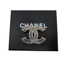 Chanel Spilla Metallo Argento