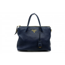 Prada Shopping Pelle Blu