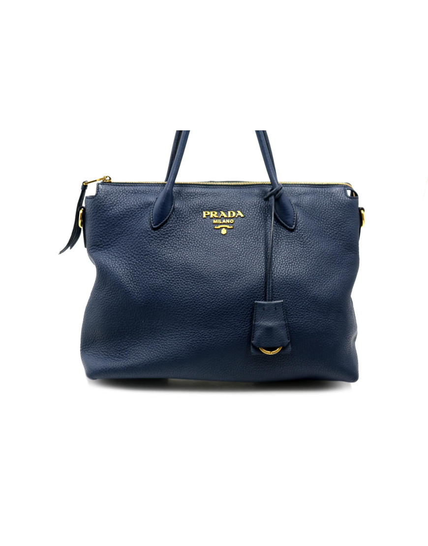 Prada Shopping Pelle Blu