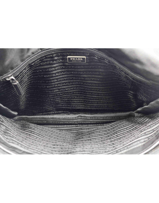 Prada Cartella da Lavoro Tela Vela Nera