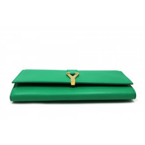 Saint Laurent Portafoglio Pelle Verde