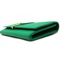 Saint Laurent Portafoglio Pelle Verde