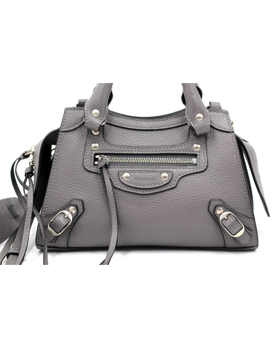 Balenciaga City Small Pelle Grigia