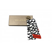 Bulgari Foulard Seta Bianco e Nero