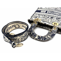 Dior Lady D D-Lite Toile Bleu et Beige