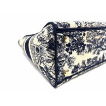 Dior Lady D D-Lite Blue and Beige Canvas