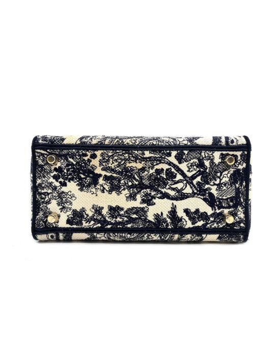 Dior Lady D D-Lite Canvas Blau und Beige