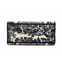 Dior Lady D D-Lite Canvas Blau und Beige