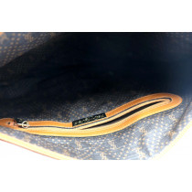 Saint Laurent Pochette Tessuto Marrone