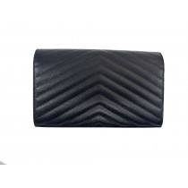 Saint Laurent Clutch Envelope Grande Pelle Nera