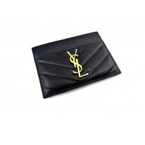 Saint Laurent Portacarte Pelle Nera