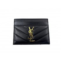 Saint Laurent Portacarte Pelle Nera