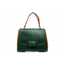 Fendi Silvana Pelle Verde e Cuoio