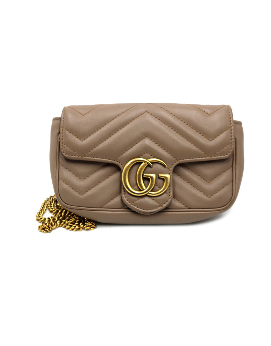 Gucci Marmont Pelle Tortora