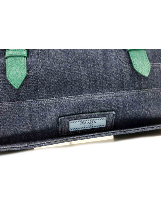 Prada Shopping Denim Blu
