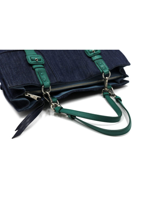 Prada Shopping Denim Blu