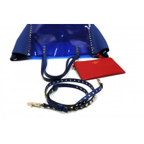 Valentino Shopping PVC e Pelle Blu