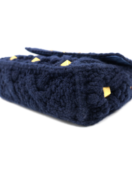 Valentino Roman Stud Cachemire Blu